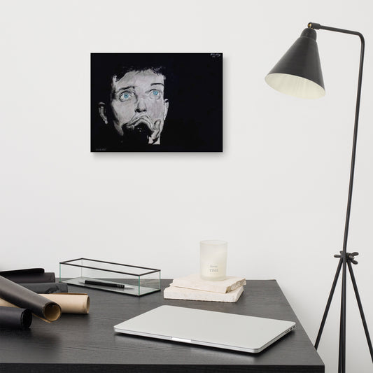 Ian Curtis By D.Duffy 12" X 16" Canvas