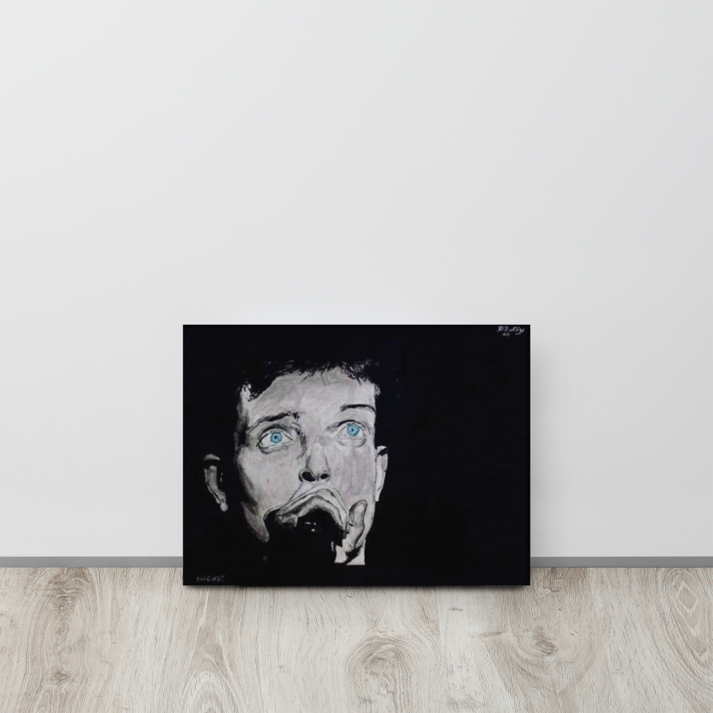 Ian Curtis By D.Duffy 12" X 16" Canvas