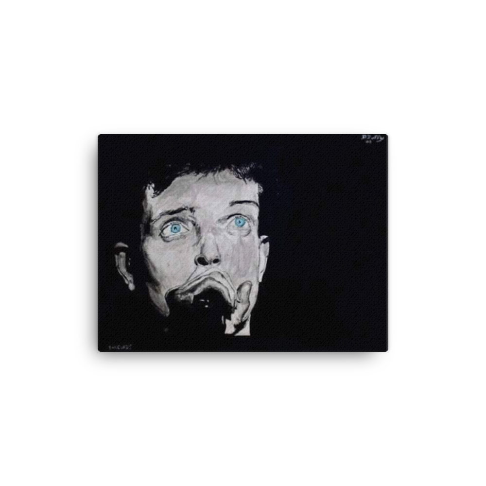 Ian Curtis By D.Duffy 12" X 16" Canvas