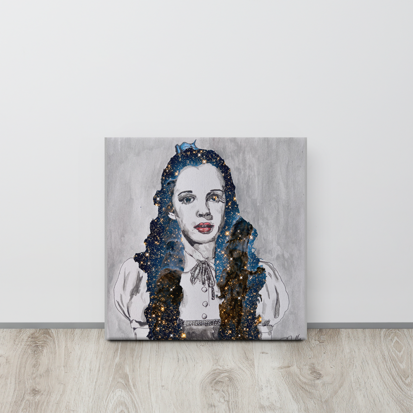 "Dorothy  Judy Garland" in the stars 16x16" "DDuffy" Canvas