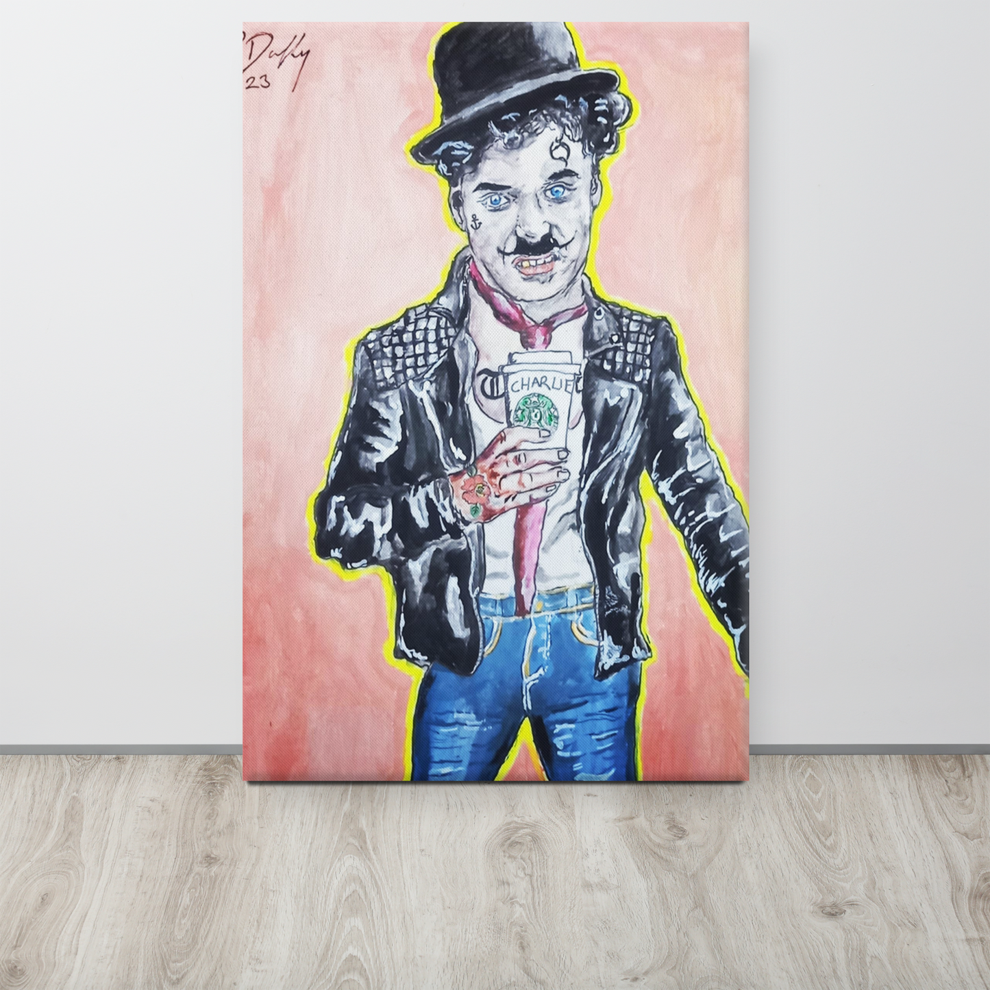 "Chaplin what If? 2023" 24x36" Large Canvas "DDuffy"