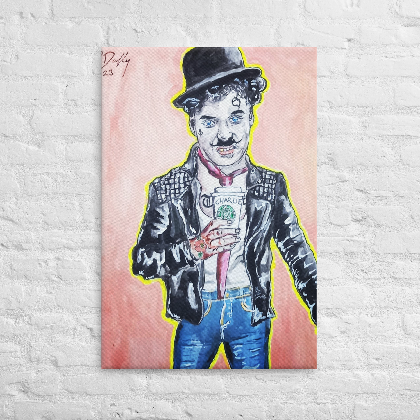 "Chaplin what If? 2023" 24x36" Large Canvas "DDuffy"