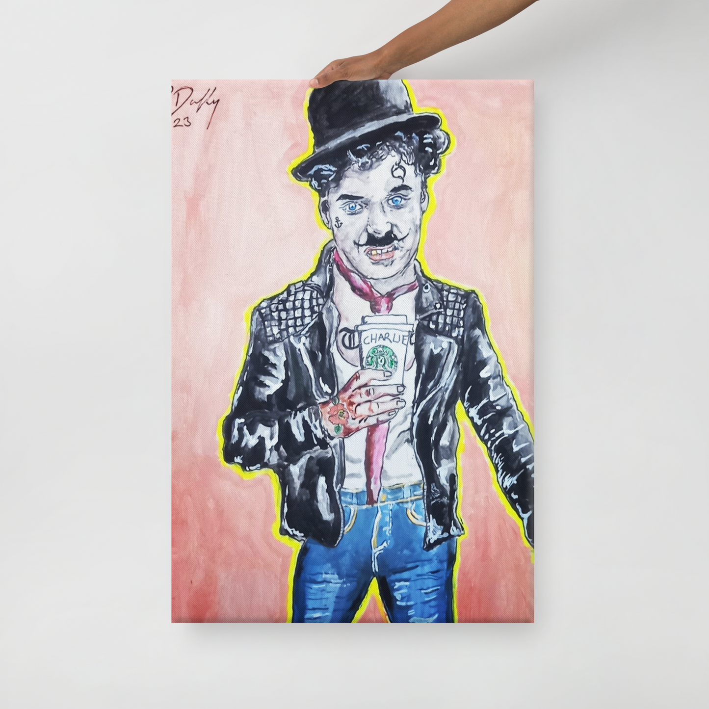 "Chaplin what If? 2023" 24x36" Large Canvas "DDuffy"