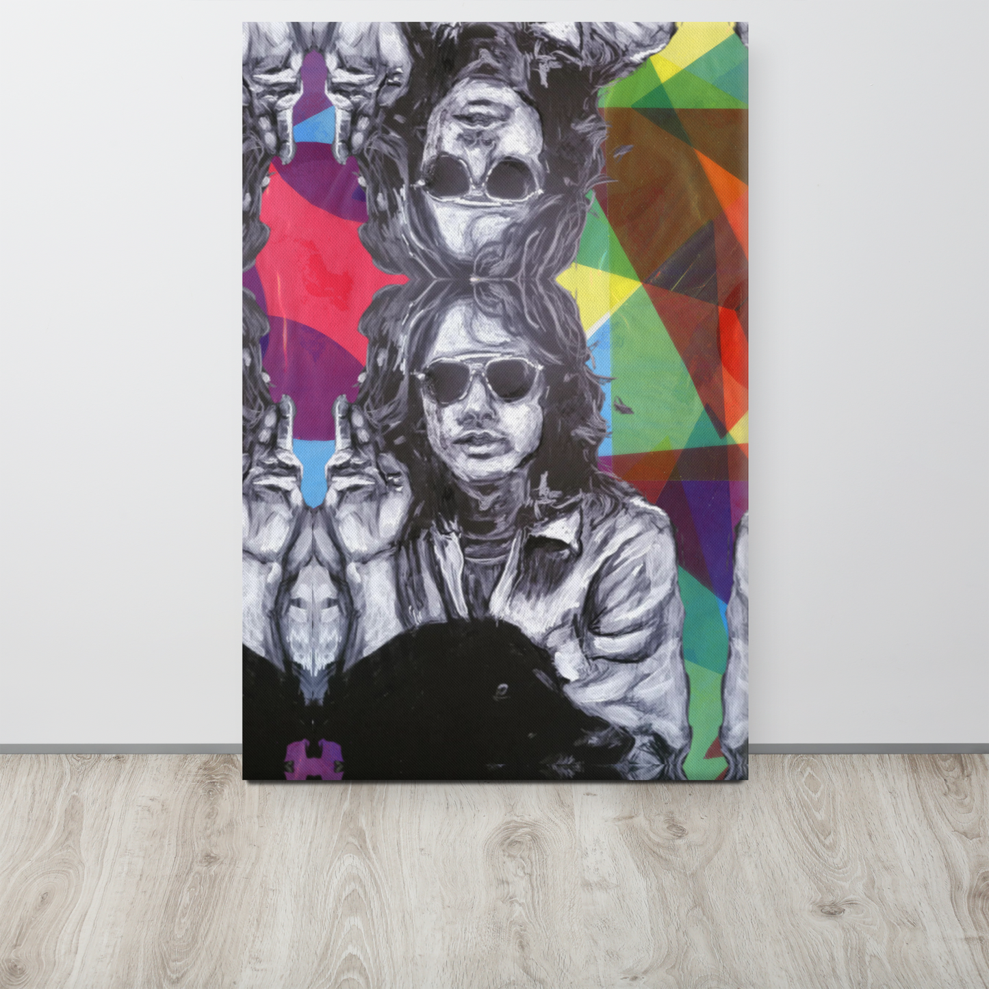 "CatsAndThatMate" "DDuffy Jim Morrison" Remix 24"x36" Large Canvas