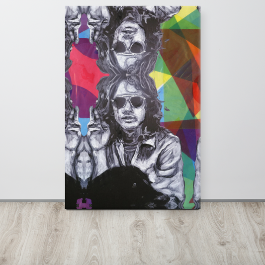 "CatsAndThatMate" "DDuffy Jim Morrison" Remix 24"x36" Large Canvas