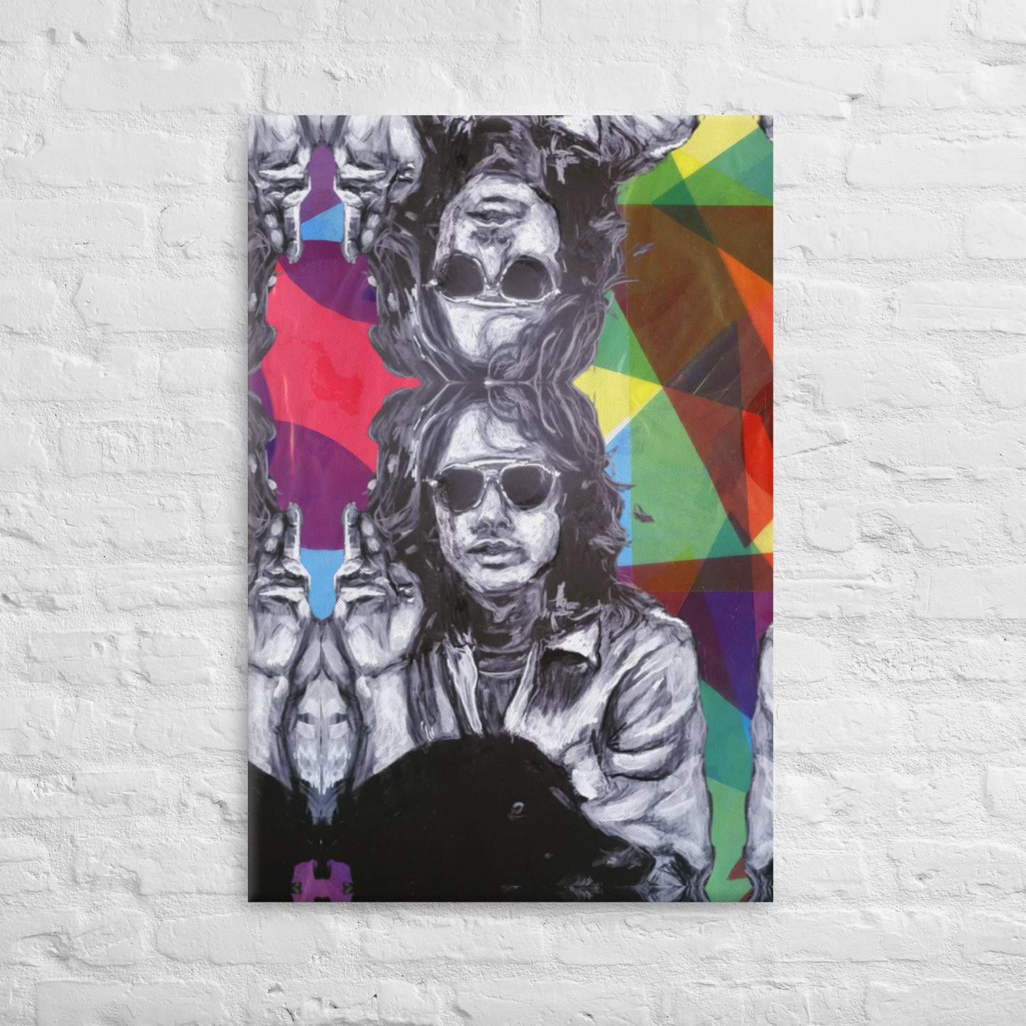 "CatsAndThatMate" "DDuffy Jim Morrison" Remix 24"x36" Large Canvas