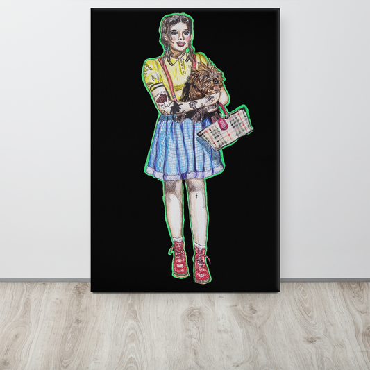 "This is Kansas" "DDuffy" "Dorothy (judy Garland) 24"x 36" Large Canvas