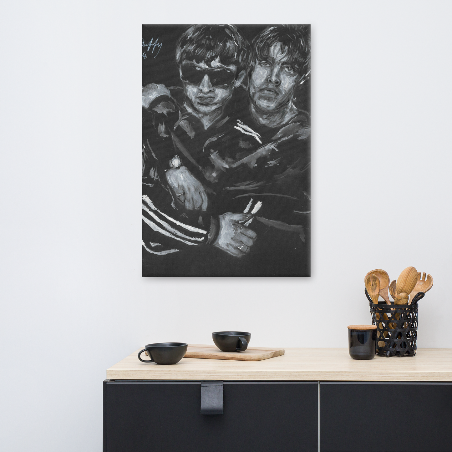 oasis    "Liam And Noel" Large  24" x 36" Canvas