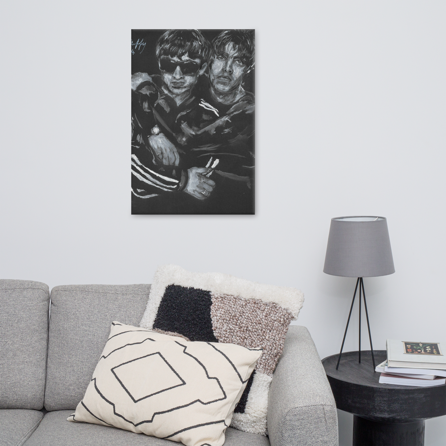 oasis    "Liam And Noel" Large  24" x 36" Canvas