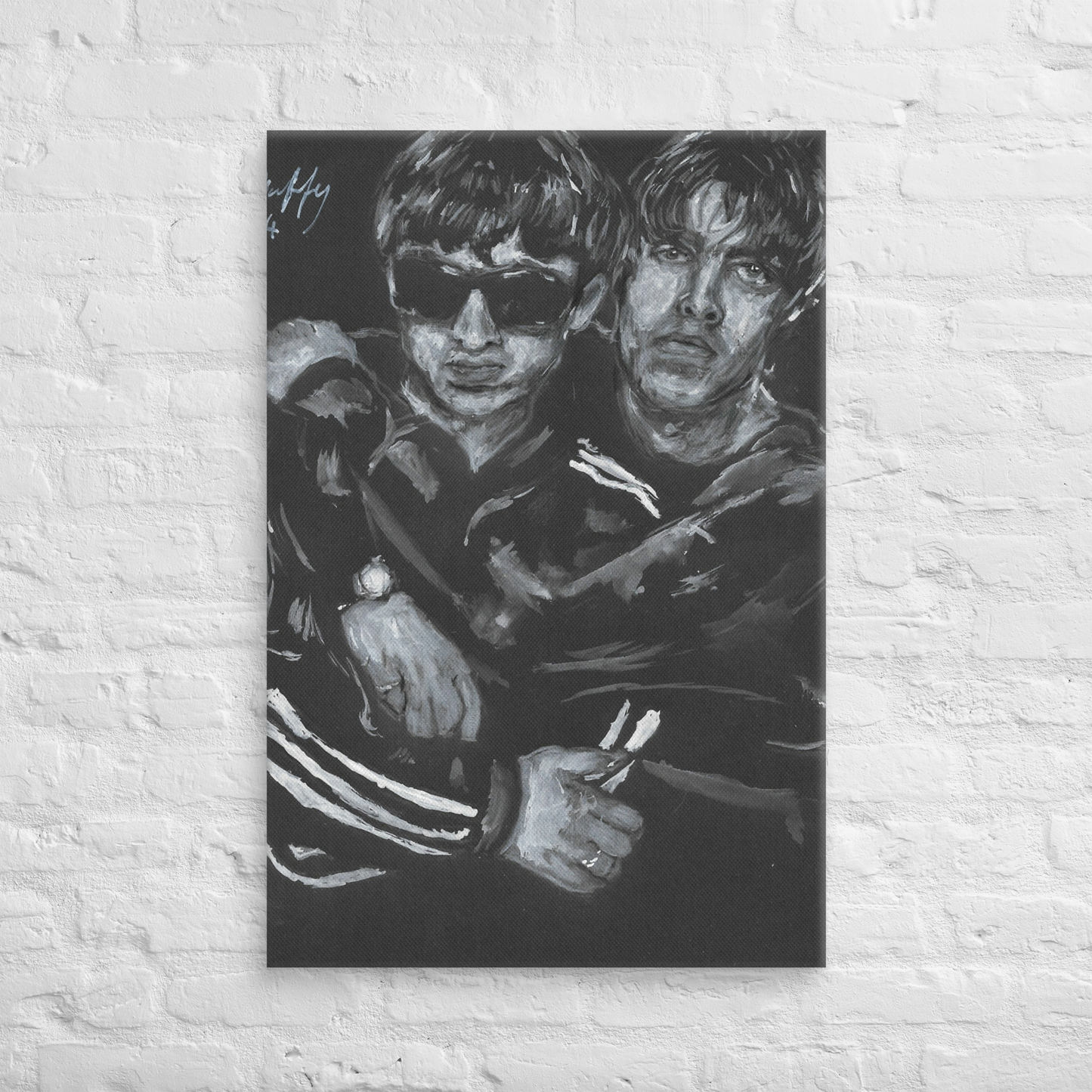 oasis    "Liam And Noel" Large  24" x 36" Canvas