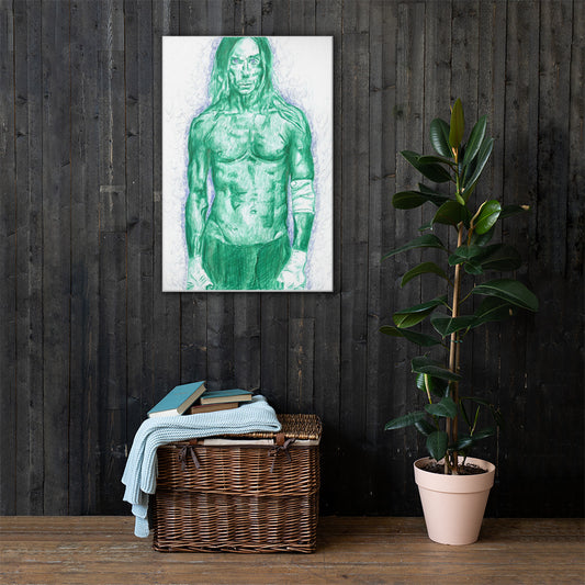 Iggy Pop Green  (D Duffy Original)