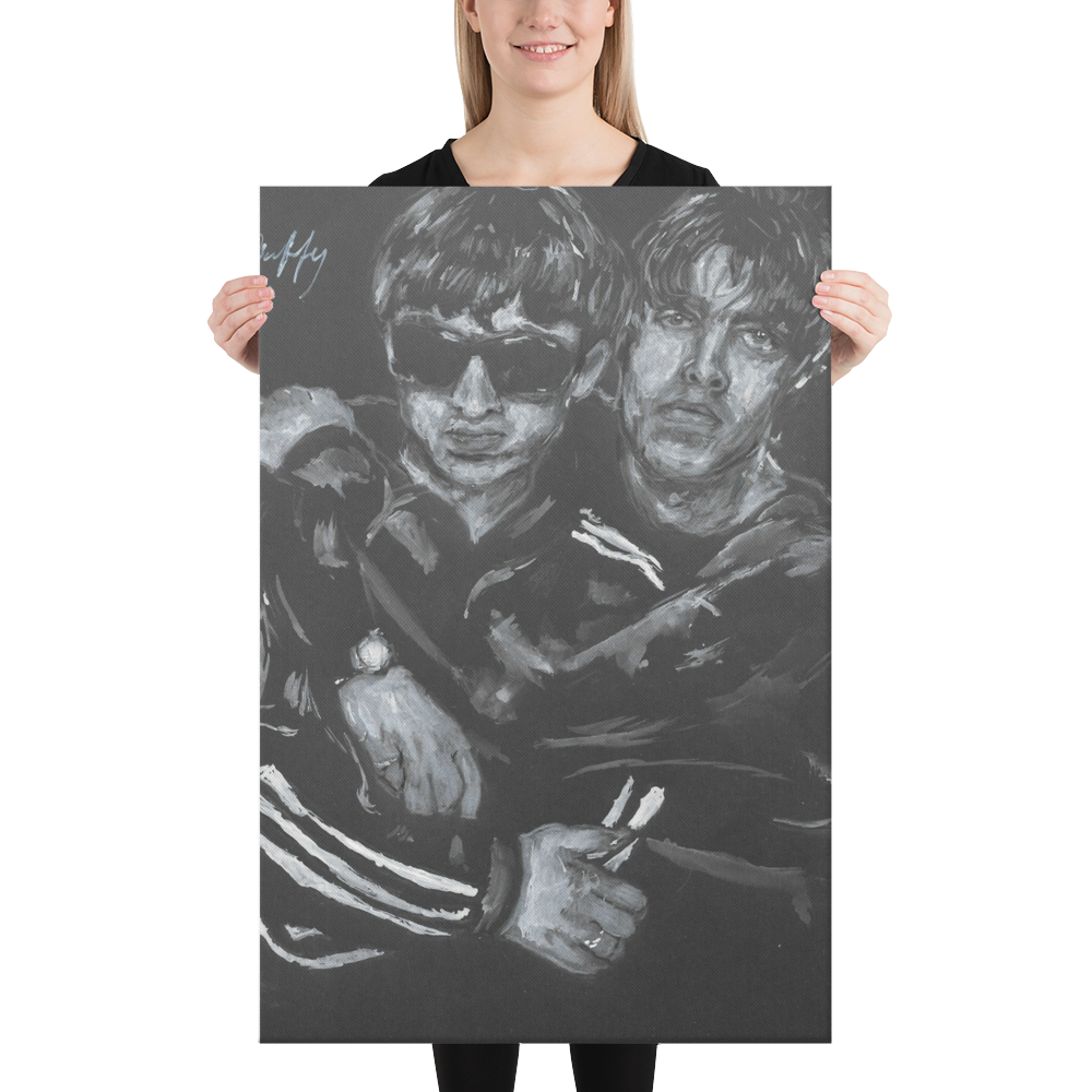 oasis    "Liam And Noel" Large  24" x 36" Canvas