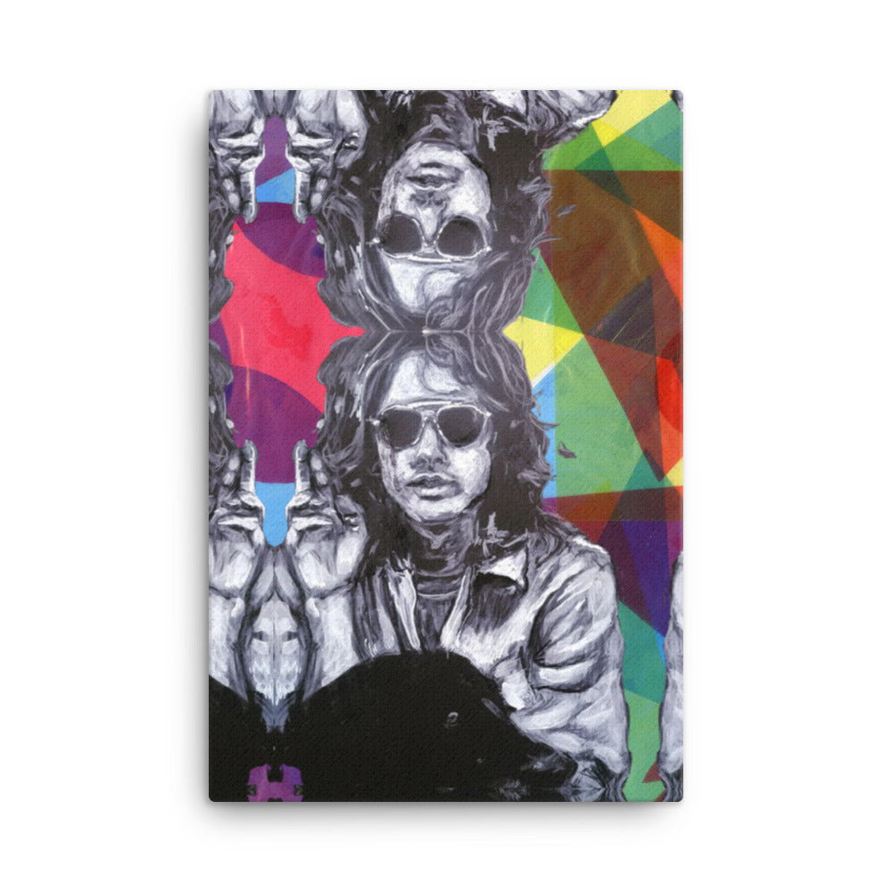 "CatsAndThatMate" "DDuffy Jim Morrison" Remix 24"x36" Large Canvas