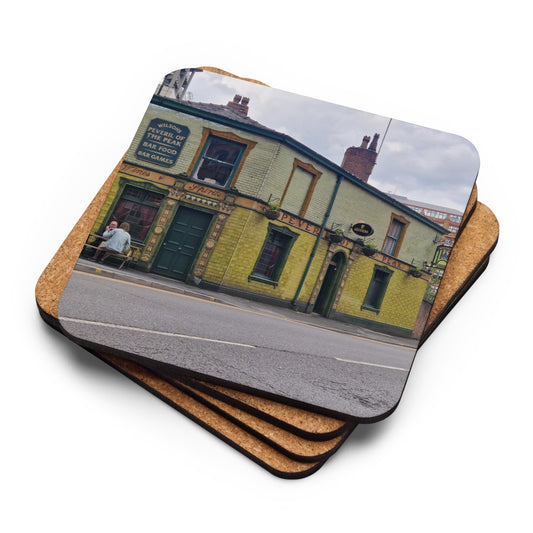 "Peveril of The Peak" Manchester Cork-back coaster