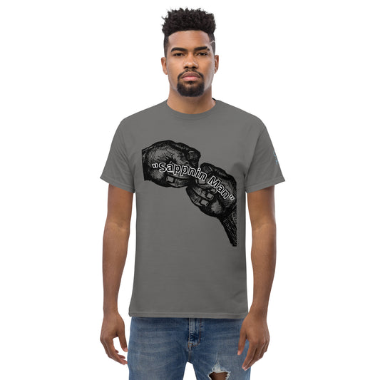 "CatsAndthatMate" "sappnin Man" Men's classic tee