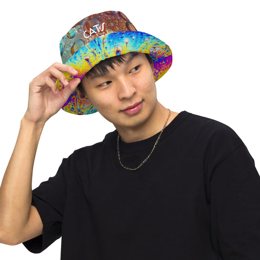 CatsAndThatMate08 "Acid Rain" Reversible bucket hat