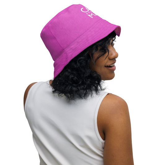 CatsAndThatMate07 "Summer Pink" Reversible bucket hat